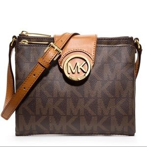 Michael Kors Fulton Signature Crossbody Handbag